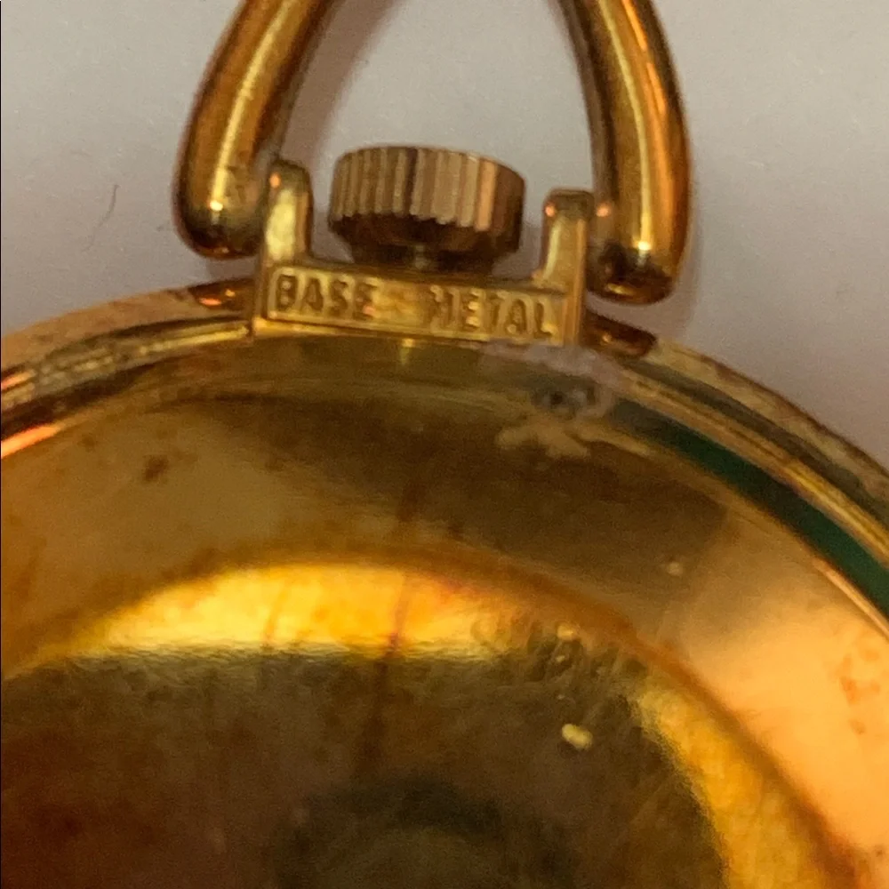 Vintage Timex Gold Plated? Wind up Pocket Watch in working order - Picture 7 of 8